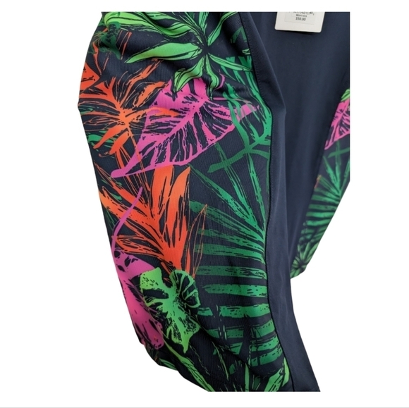 Lady Hagen Patterned Sleeveless Athletic Top Zip NWT Size M - Picture 4 of 7